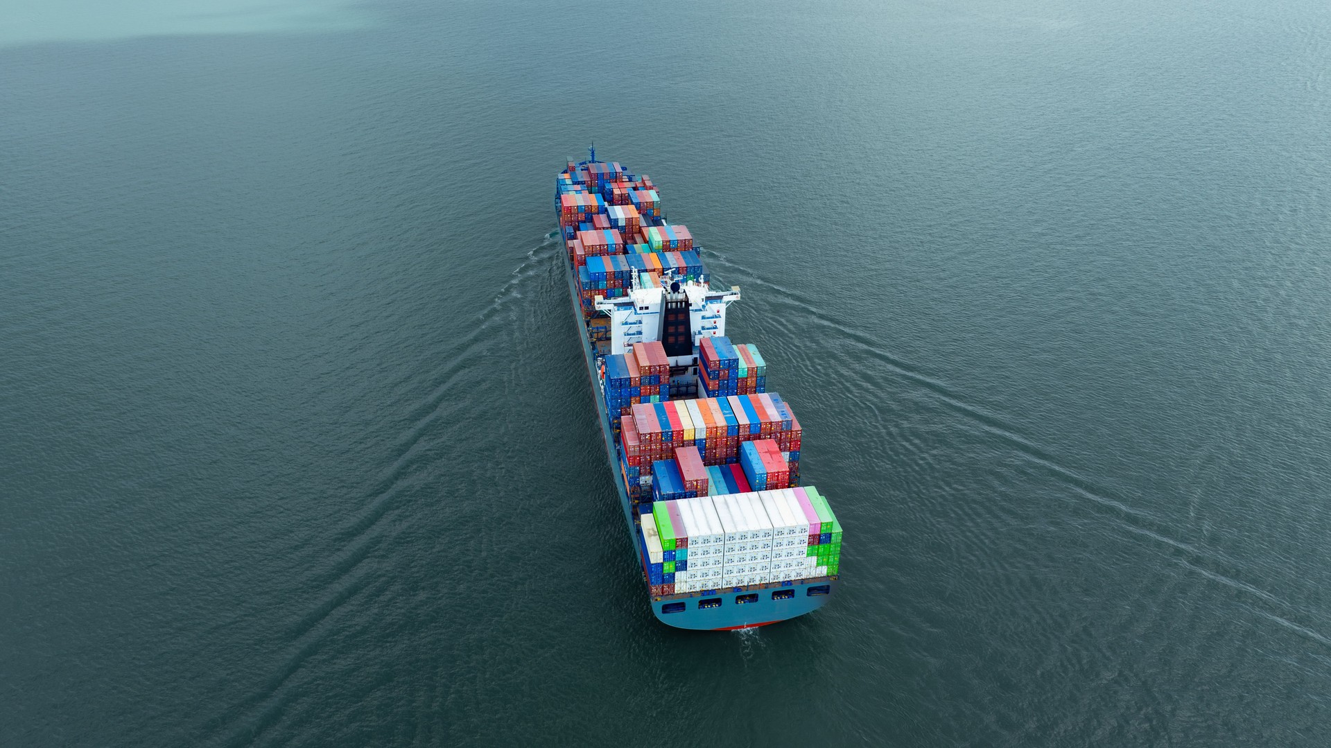 Aerial view of the freight shipping transport system cargo ship container. international transportation Export-import business, logistics, transportation industry concepts